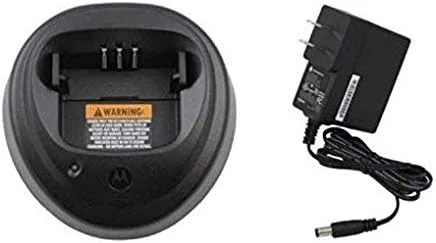 MOTOROLA OEM WPLN4137BR Cargador rápido de una sola unidad con adaptador de corriente EPNN9288 para CP040 CP140 CP150 CP160 CP180 CP200 CP200d