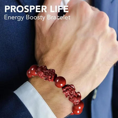 Miniatura 4 de Dosurgorn Pulsera de cinabrio Feng Shui para mujer, cinabrio en polvo, Feng Shui, pulsera de Feng Shui para riqueza y protección, amuleto de dinero