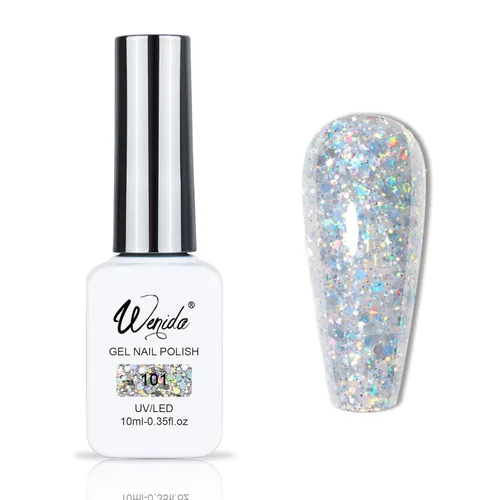 Miniatura 9 de Esmalte de uñas de gel blanco, 0.3 onzas líquidas, color gel de punta francesa UV/LED, perfecto para manicura y pedicura en casa o en el salón.