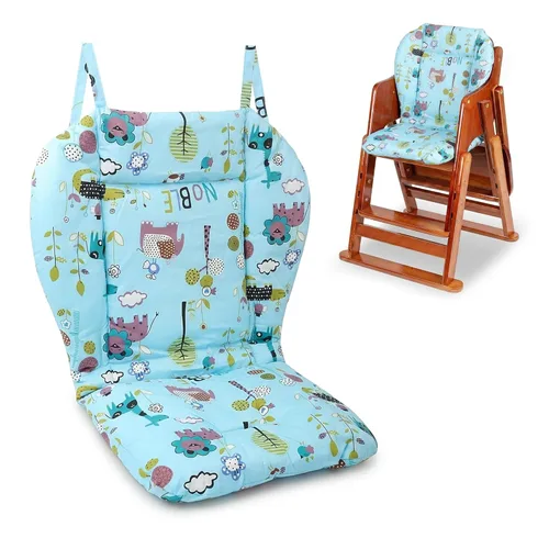 Cojín para silla alta, cojín para silla alta de bebé, suave y cómodo, ligero y transpirable, lo que hace que el bebé se sienta más cómodo (patrón de