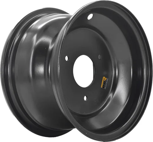Miniatura 10 de Llanta de rueda de 6 pulgadas con 3 agujeros que se adapta a la mayoría de Go Kart, ATV, cortacésped 145/70-6 de 110-125 cc (negro)