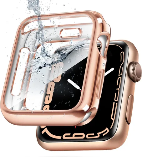 Miniatura 15 de top4cus - Funda ecológica protectora, de TPU suave y flexible, compatible con iWatch Series 5, Series 4, Series 3, Series 2 y Series 1 Dorado
