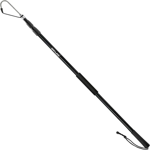 Miniatura 13 de SAN LIKE Garfio de pesca telescópico de aluminio/fibra de vidrio con mango de goma antideslizante Gancho de acero inoxidable con tornillo M8