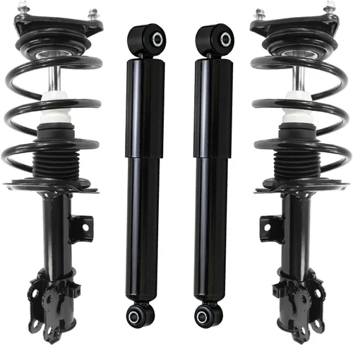 Miniatura 156 de Detroit Axle - Puntales y Amortiguadores para Chevy Traverse Buick Enclave GMC Acadia Saturn Outlook 2007-2012, 2 puntales delanteros con resorte