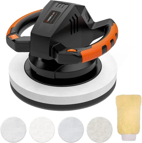 Miniatura 11 de THINKWORK Pulidora Buffer, Pulidora Buffer Inalámbrica de 20V, Kit de Máquina Pulidora Portátil de 10 Pulgadas para Carro, 2 Baterías Recargables