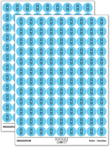 Miniatura 11 de Vendaje de lesiones médicas más de 200 calcomanías redondas - acabado mate - tamaño de 0.50 pulgadas - naranja