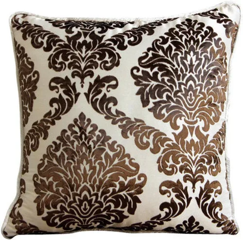 Miniatura 13 de The HomeCentric Fundas de almohada, fundas de cojín decorativas marrones para sofá de 16 x 16 pulgadas (15.7 x 15.7 in), cojines jacquard, 7. Marrón