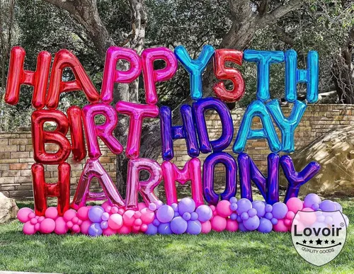 Miniatura 5 de Lovoir Globos grandes de 40 pulgadas con la letra T roja de gran tamaño, globo de helio de aluminio de Mylar para decoración de fiesta de Letra roja
