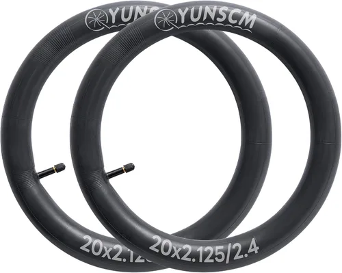 Miniatura 2 de 20" Bike Tube 20x2.125 20x2.25 20x2.30 20x2.35 20x2.40 AV32mm 20 Inner Tube Compatible with 20 x 2.125-2.40 BMX, Road, Mountain Bicycle Tire Tube