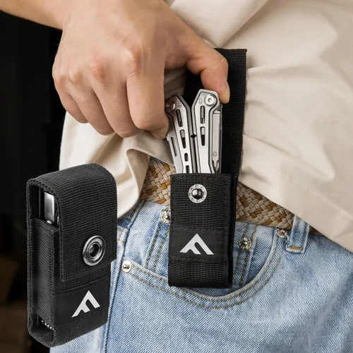 Miniatura 6 de FLISSA 16 en 1 Multiherramienta de Acero Inoxidable, Regalos para Hombres, Multiherramienta EDC con Cuchillo de Bolsillo, Alicates, Clip de Cintura