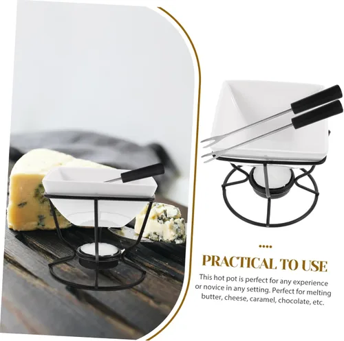 Miniatura 9 de KICHOUSE 1 Unidades Horno de fusión Base Calentador de Leche Olla de Calentamiento de Chocolate Olla de Caramelo de Melt Pot Calentador de Caramelos