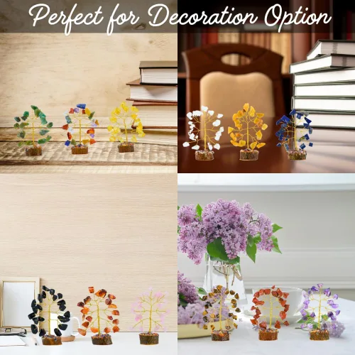 Miniatura 8 de Conjunto de árbol de cristal de 12 regalos únicos de cumpleaños para mujeres, hermana, mamá, decoración de oficina en el hogar, decoración