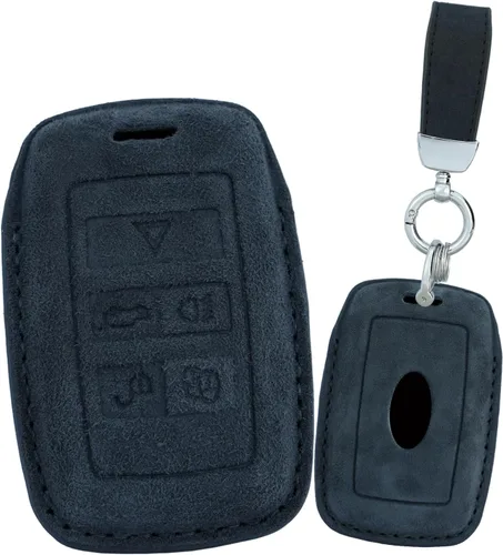 Miniatura 14 de ontto Funda de piel de gamuza suave y duradera para llave de coche, protector completo para Land Rover 2020 en adelante, compatible con Range Rover