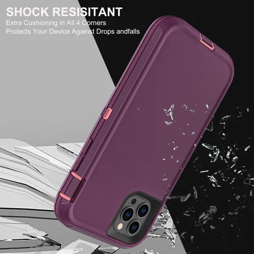 Miniatura 5 de YKHJKLEC para iPhone 11 Pro Max, Funda Militar Grado 3 en 1 Resistente a Prueba de Golpes/Caídas/Polvo con 2 Piezas de Protector de Pantalla