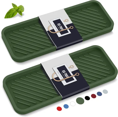 Miniatura 16 de EG-SIPRO Bandeja Organizadora de Fregadero de Cocina, Soporte para Esponja para Fregadero de Cocina Bandeja de Mostrador de Baño Portaesponjas