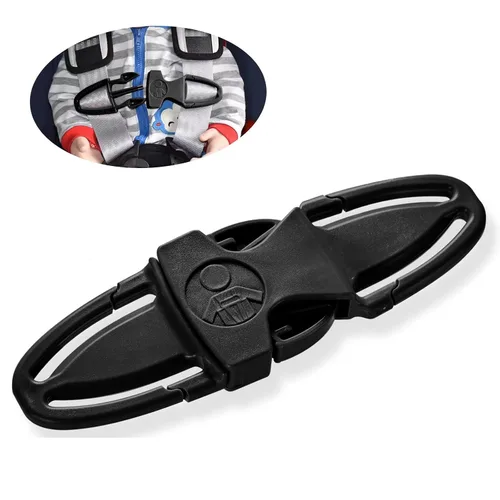 Miniatura 9 de Clip universal para arnés de pecho para asiento de automóvil para niños, cochecito, artículos esenciales para bebés, accesorios para asiento de gris
