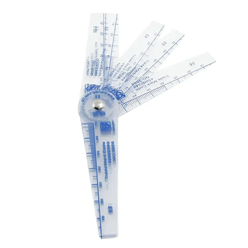 Miniatura 5 de 1 paquete de medidores de plástico de 0.002-0.039 in de grosor, herramientas de medición 13 en 1 para medir el espacio