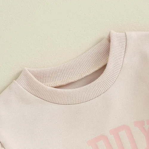 Miniatura 5 de Daddys Girl Toddler Baby Clothes Sweatshirt Pullover Top Jogger Pants Fall Winter Infant 2pcs Outfits