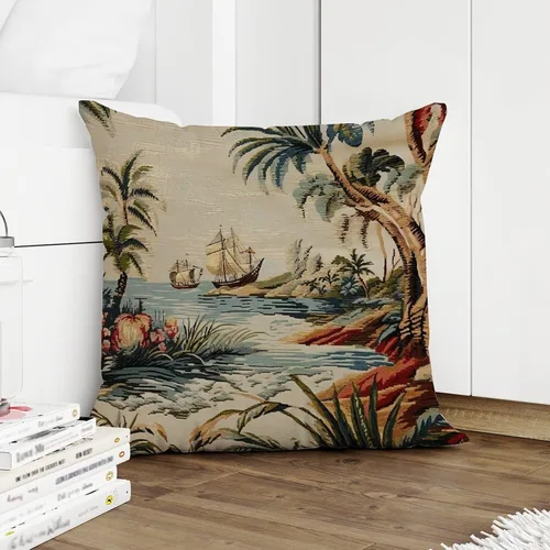 Miniatura 5 de Funda de almohada Moore Manor Antigua Chinoiserie Coral Peony Chic Asian Accent Funda de almohada Retro Decorativa Fundas de cojín Decoración