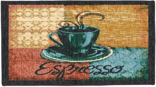 Miniatura 15 de Kashi Home Alfombra de cocina, alfombra de área impresa, piso duradero, tapete para puerta, alfombra antideslizante de granja, respaldo de látex
