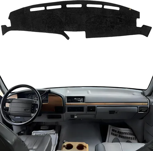 Miniatura 26 de Cubierta de Salpicadero Alfombrilla de Tablero Compatible con Ford F-150 2014-2009 (Sin Modelos HUD), Alfombrilla Antirreflejos para Salpicadero