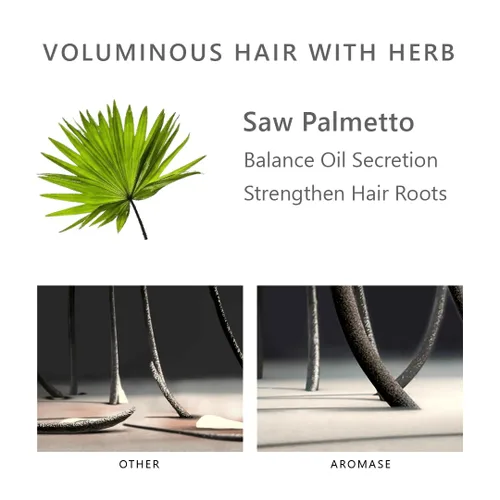 Miniatura 2 de Aromase Champú voluminizador para el cabello, champú clarificante, aumenta el volumen del cabello, equilibra el aceite del cuero cabelludo, alivia