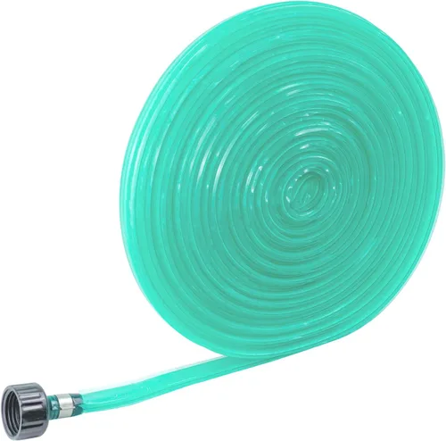Miniatura 7 de Manguera plana de jardín de 1/2 pulgada x 50 pies, más fugas de agua, resistente, extremos de conector de manguera de metal, ahorra un 80% de agua