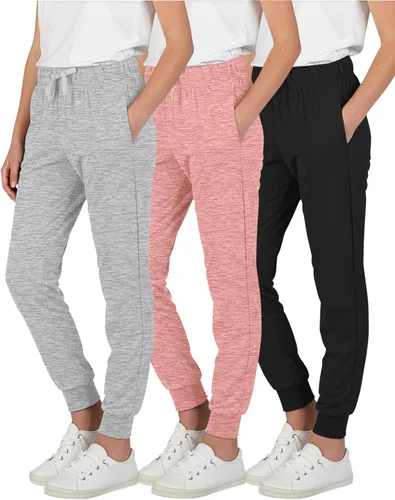 Miniatura 34 de Real Essentials Paquete de 3: pantalones deportivos casuales para niñas (de 7 a 16 años)