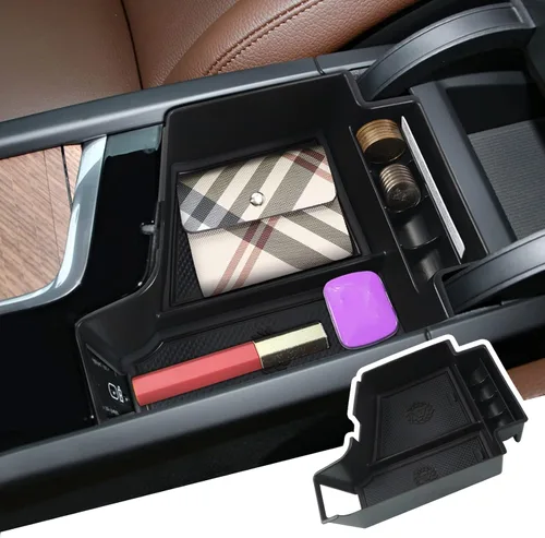 BIBIBO 2023 2024 XC60 XC90 S90 V90 Organizador de Consola Central para Volvo XC60 V60 S60 S90 V90 XC90 de 2018-2023 2024 Caja de Almacenamiento y