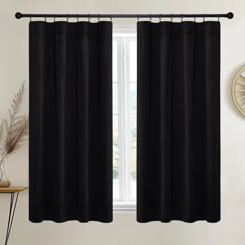 Miniatura 36 de NICETOWN Cortinas blancas extralargas de 144 pulgadas para telón de fondo, cortinas de terciopelo con aislamiento térmico y reducción de ruido