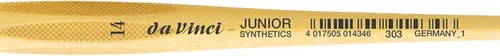Miniatura 4 de da Vinci Student Series 303 Junior - Brocha redonda elástica sintética con mango lacado que no se enrolla, tamaño 14