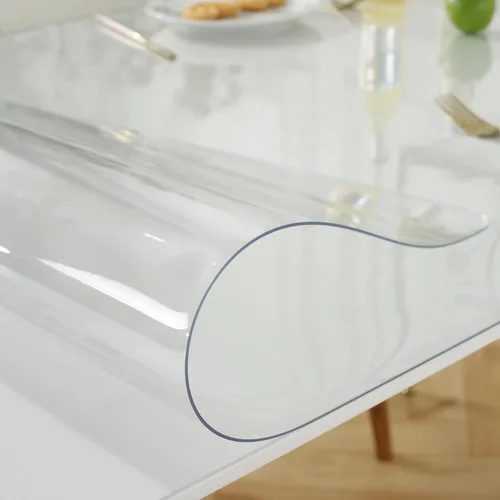 Miniatura 7 de LovePads - Protector transparente para mesa, 1/16 pulgadas de grosor, 18 x 36 pulgadas, cubierta de plástico, protector transparente, para mesa