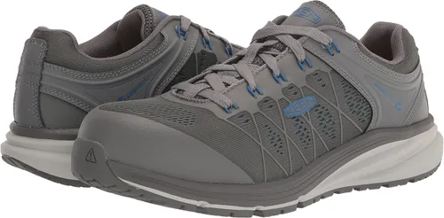 Miniatura 7 de KEEN Utility Zapatillas de trabajo industriales Vista Energy de baja altura con punta compuesta para hombre, Steel GreyBaleine Blue, 9