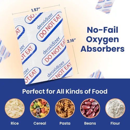 Miniatura 2 de Wallaby Absorbentes de oxígeno de 500 cc – 100 unidades – para almacenamiento y supervivencia de alimentos a largo plazo, bolsas de mylar, enlatado