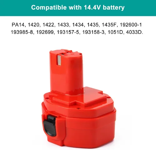 Miniatura 5 de CREABEST Paquete de 2 baterías de 3.5Ah Ni-MH 14.4V compatibles con 1434 1420 1422 1433 PA14 1435 1435F 192600-1 193985-8 192699 193157-5 193158-3