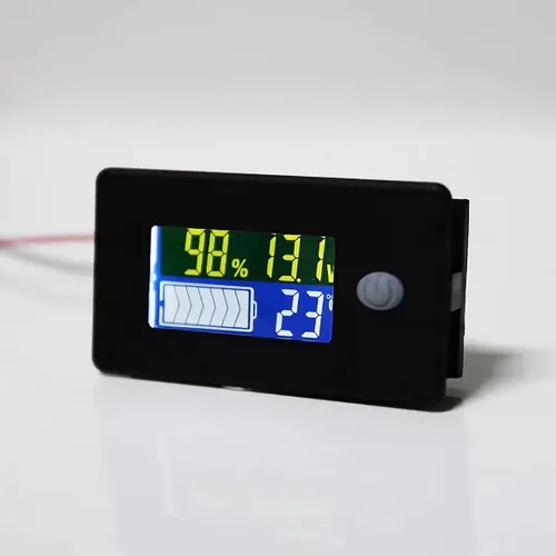 Miniatura 6 de Medidor de voltaje con pantalla de temperatura, medidor de voltaje (12 V)