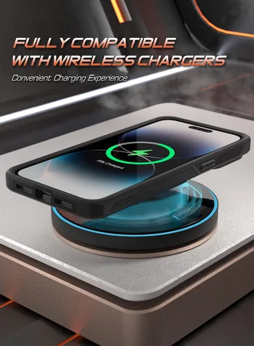 Miniatura 5 de Poetic Neon - Funda para iPhone 14 Pro Max, resistente de doble capa, delgada, a prueba de golpes, compatible con carga inalámbrica, antideslizante