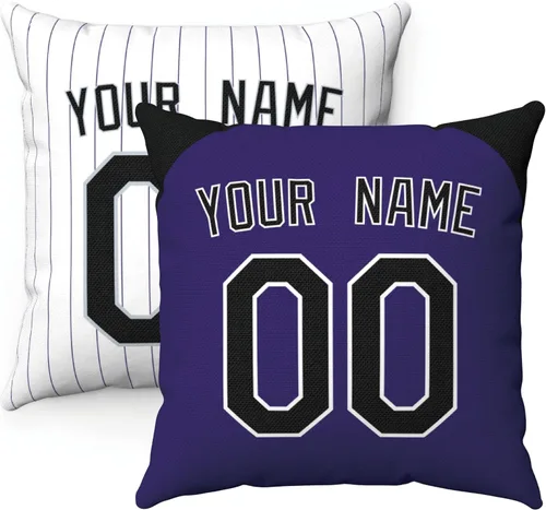 Miniatura 9 de ANTKING Paquete de 2 almohadas personalizadas con cualquier nombre y número, regalo personalizado para hombres, mujeres y niños Para Philadelphia