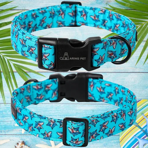 Miniatura 158 de Aring Pet Collar de algodón, lindo, con hebilla de liberación rápida, para bodas, para perros pequeños, medianos y grandes, rosa Terciopelo rosa
