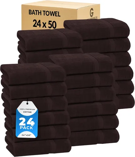Miniatura 35 de GOLD TEXTILES Toalla 100% algodón, paquete de 12, 13 x 13 pulgadas, color blanco, ultra suave, altamente absorbente, de larga duración y de secado