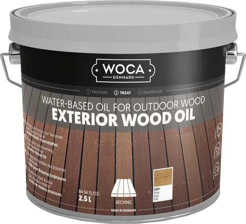 Miniatura 11 de WOCA Comprobador de aceite de madera exterior de Dinamarca, aceite penetrante a base de agua para superficies de madera al aire libre, muestra