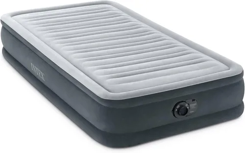 Miniatura 9 de Intex 67765ED Dura-Beam Deluxe Comfort-Plush Mid-Rise Air Mattress: Fiber-Tech – Tamaño Twin – Bomba eléctrica incorporada – Altura de la cama 33 cm