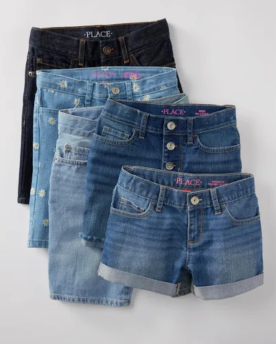 Miniatura 6 de Pantalones cortos midi de mezclilla