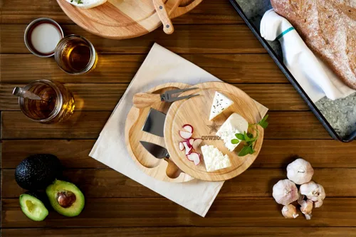 Miniatura 3 de Picnic TIME NFL Brie Cheese Board and Knife Set - Charcuterie Board Set - Wood Cutting Board