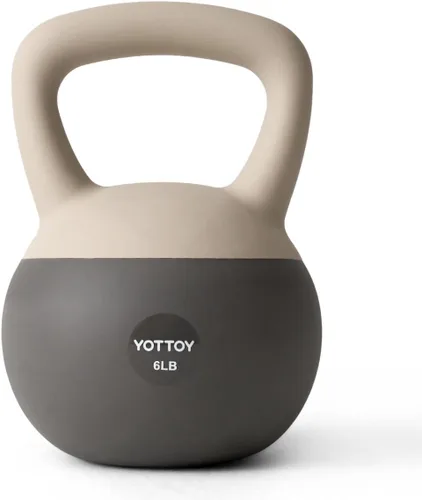 Miniatura 19 de YOTTOY Pesa rusa suave, juego para entrenamiento de fuerza y entrenamientos en casa, base acolchada de lados suaves, mango ancho, ideal