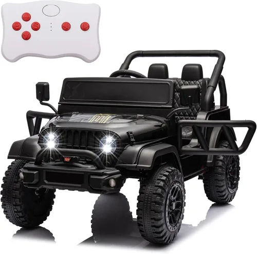 POSTACK - Vehículo de juguete de 24 V con control remoto parental, 4x4, vehículo eléctrico con batería, 4WD, juguete UTV para niños para conducir 24
