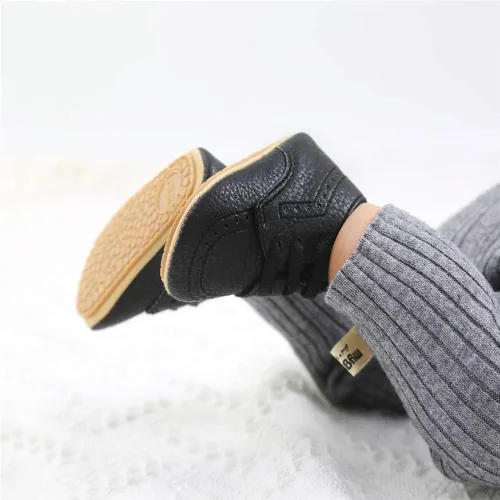 Miniatura 2 de Meckior Mocasines clásicos de piel sintética para bebés, niños y niñas, zapatos de vestir Oxford para primeros pasos, zapatos planos para cuna