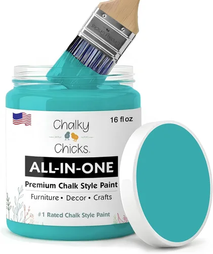 Miniatura 86 de Chalky Chicks - Pintura mate a la tiza, no requiere lijado, 4 onzas líquidas, color gris oscuro (Gun Metal Gray), para muebles, pintura sin Gris
