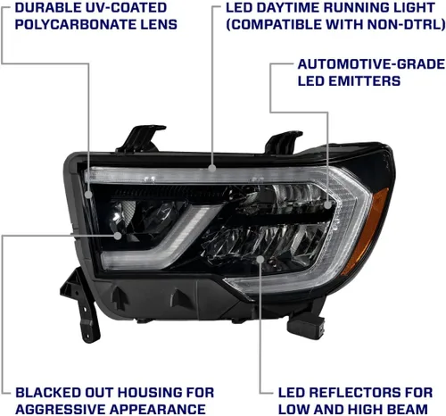 Miniatura 6 de Form Lighting Faros LED secuenciales compatibles con Toyota Tundra 2007-2013 (par)