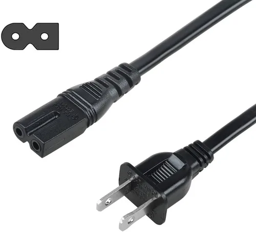 Miniatura 3 de Cable de alimentación de CA de 5 pies, 2 clavijas, compatible con TiVo Series 1, 2, 3, SVR 2000 HDVR2